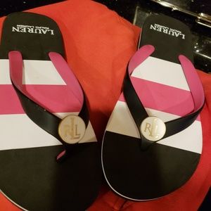 Woman flip flops
